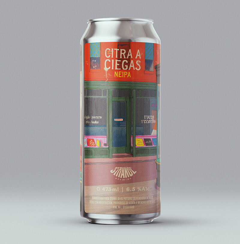 Cerveza Artesanal Strange Brewing CITRA A CIEGAS Neipa X 475ML