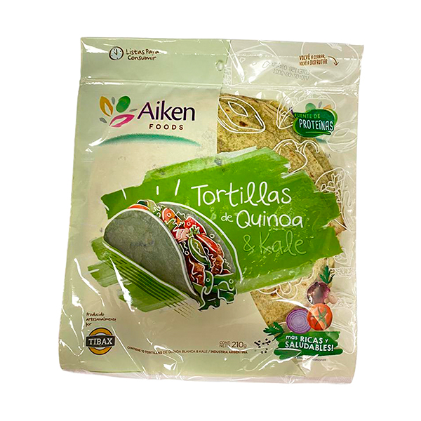 Tortillas de Trigo y Quinoa Veganas Aiken X 10 - Image 2