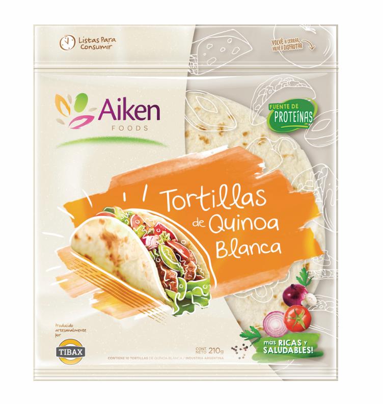 Tortillas de Trigo y Quinoa Veganas Aiken X 10