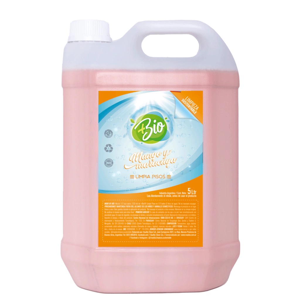 Limpiador Para Pisos "Mas Bio" Verbena Green BIDON 5 LITROS