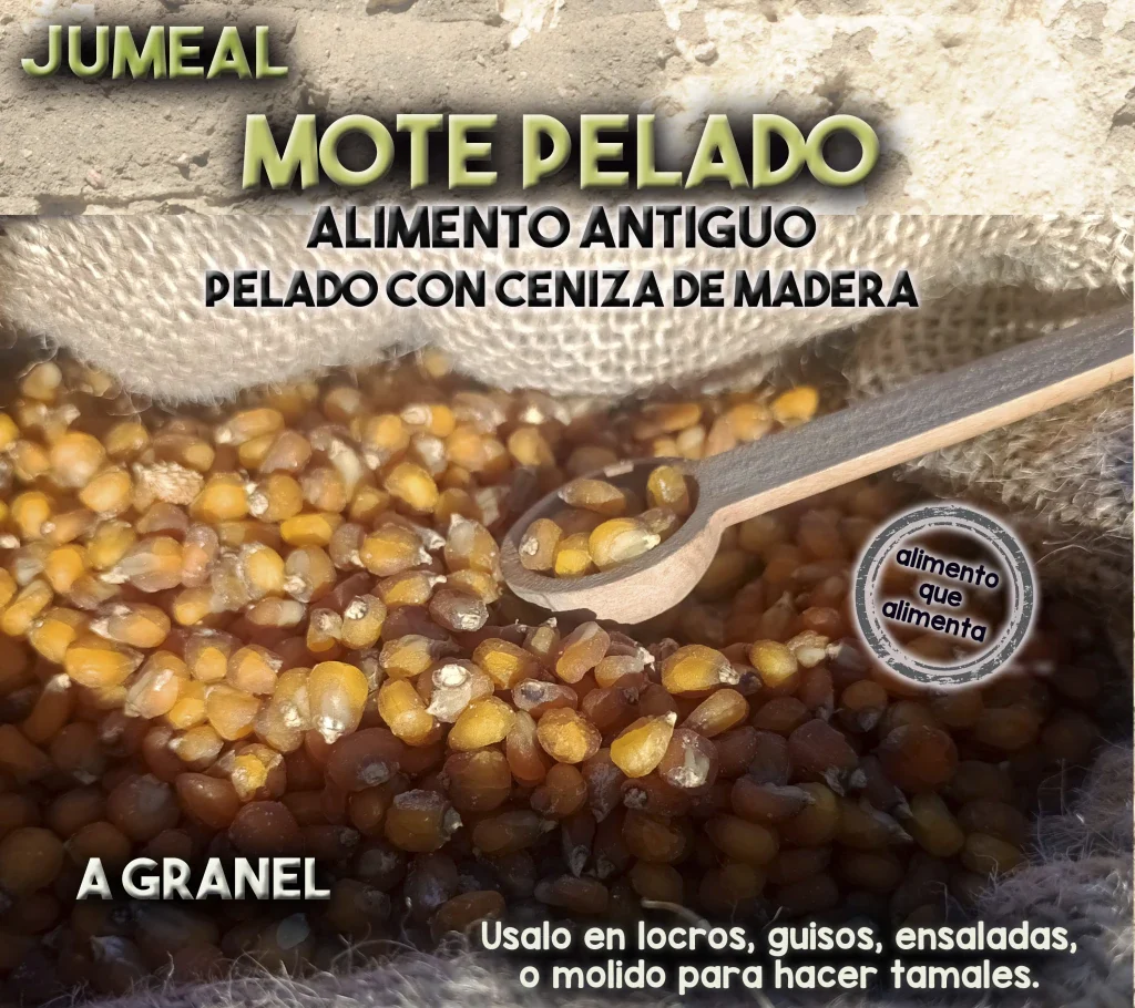 Mote de Maiz Agroecologico Nixtamalizado x 250gr